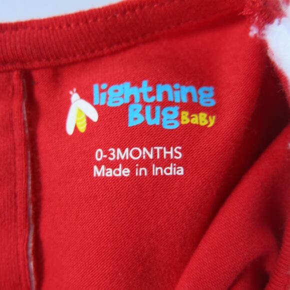 Baby Girl First Christmas Outfit *NWT* Santa 0-3 Month Red/White Faux Fur Santa - Picture 7 of 8